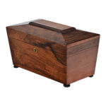 English 19th Century Rosewood Tea Caddy