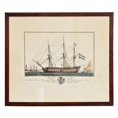 Framed Print of an 19th Century Italian Engraving
