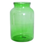 French Vintage Green Glass Pickling Jar 1 French Vintage Green Glass Pickling Jar