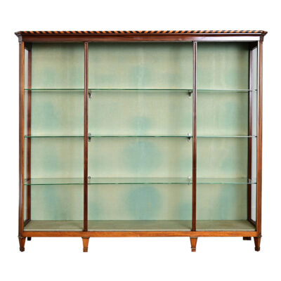 English Mahogany Large Shop Display Showcase