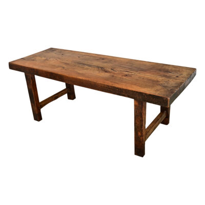 French 19th Century Solid Beech Farm Table