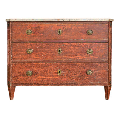 Swedish Gustavian Period 18th Century Painted Commode