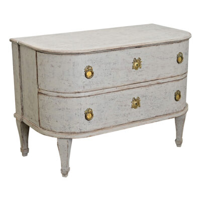 Swedish Gustavian Period Bow-front Commode