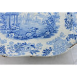 English 19th Century Blue & White Porcelain Platter
