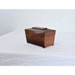 English 19th Century Rosewood Tea Caddy