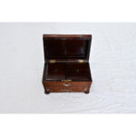 English 19th Century Rosewood and Mother of Pearl Tea Caddy