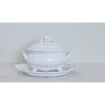 French Vintage Lallier à Moustiers Faïence Tureen & Underplate