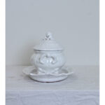French Vintage Lallier à Moustiers Faïence Tureen & Underplate