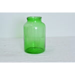French Vintage Green Glass Pickling Jar