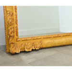 French 19th Century Floral Gold Gilt Mirror