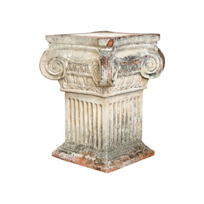 English 19th Century Cast Terracotta Column