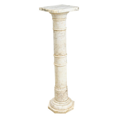 French 19th Century Marble Column Pedestal