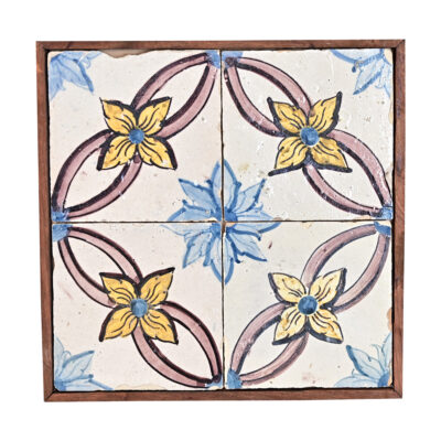 Framed Set of 18th Century Portuguese Tiles