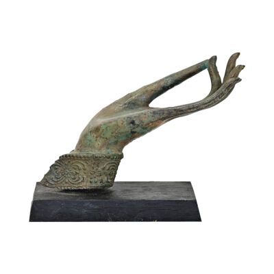 Vintage Mounted Bronze Buddhist Hand