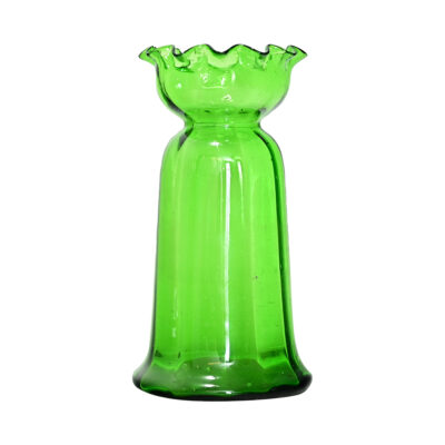 English 19th Century Green Glass Hyacinth Vase