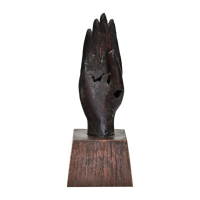 French Vintage Mounted Bronze Hand