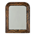 French 19th Century Faux Bois Louis Philippe Mirror