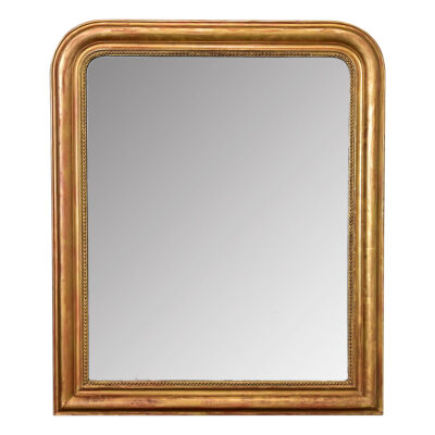 French 19th Century Louis Philippe Gold Gilt Mirror