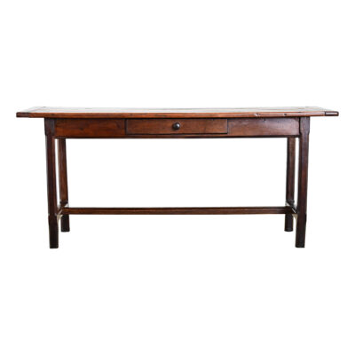 French 19th Century Walnut and Oak Single Drawer Server