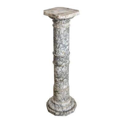 French 19th Century Marble Column Pedestal