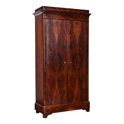 French 19th Century Petite Mahogany Louis Philippe Armoire