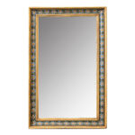 French 19th Century Gilt & Painted Symmetrical Mirror