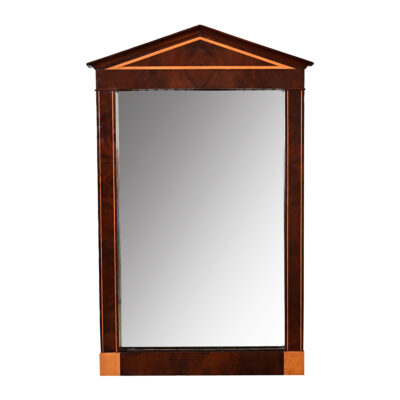 French Empire Style Wall Mirror with Cue Rack