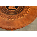 Italian 19th Century Marquetry Inlay Round Center Table