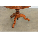 Italian 19th Century Marquetry Inlay Round Center Table
