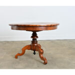 Italian 19th Century Marquetry Inlay Round Center Table