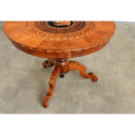 Italian 19th Century Marquetry Inlay Round Center Table