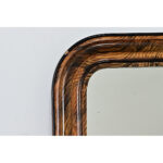 French 19th Century Faux Bois Louis Philippe Mirror