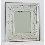 Vintage Italian Venetian Style Mirror in Wood Frame
