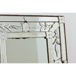 Vintage Italian Venetian Style Mirror in Wood Frame