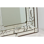 Vintage Italian Venetian Style Mirror in Wood Frame