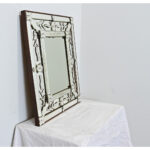 Vintage Italian Venetian Style Mirror in Wood Frame