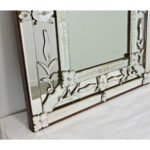 Vintage Italian Venetian Style Mirror in Wood Frame