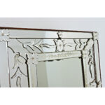 Vintage Italian Venetian Style Mirror in Wood Frame