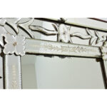 Vintage Italian Venetian Style Mirror in Wood Frame