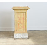 French 19th Century Faux Marble Painted Pedestal
