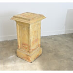 French 19th Century Faux Marble Painted Pedestal