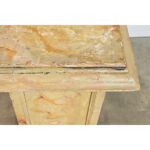 French 19th Century Faux Marble Painted Pedestal