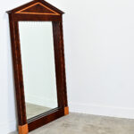 French Empire Style Wall Mirror with Cue Rack
