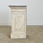 French 19th Century Faux Marble Painted Pedestal
