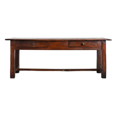 French 19th Century Oak Server with Two Drawers