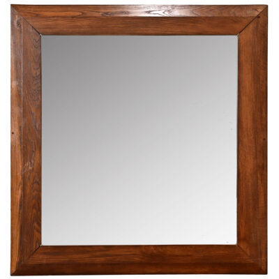 Large French Oak Frame with New Mirror Glass